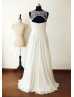 Ivory Lace Chiffon Wedding Dress